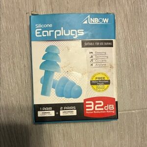 Blue Silicone Earplugs